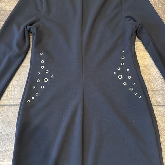 Express Women's Bodycon Grommet Mini Dress Black Size M - Picture 5 of 9